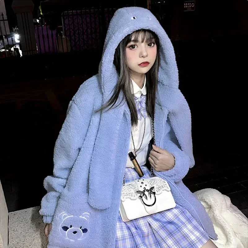 Autumn Winter Plush Hoodie Women's Large Loose Plush Warm Hoodie Pocket Embroidered Korean Women Cute Coat 후드티
Autumn Winter Plush Hoodie Women's Large Loose Plush Warm Hoodie Pocket Embroidered Korean Women Cute Coat 후드티