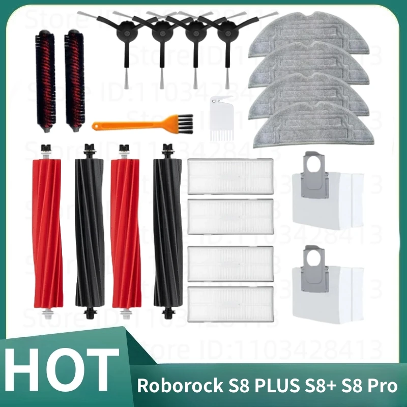 Roborock S8 PLUS S8+ S8 Pro Ultra G20 Robot Vacuum Main Side Brush Mop Hepa Filter Dust Bag Cleaning Rolling Brush Accessories
Roborock S8 PLUS S8+ S8 Pro Ultra G20 Robot Vacuum Main Side Brush Mop Hepa Filter Dust Bag Cleaning Rolling Brush Accessories