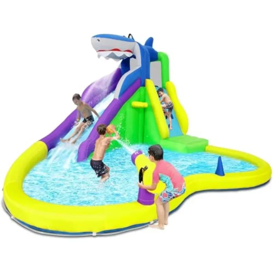13x14FT Inflatable Bounce House with Water Slide, 5-in-1 Bouncy Castle for 3-12 Years, Heavy Duty Outdoor Play Center with Clim
13x14FT Inflatable Bounce House with Water Slide, 5-in-1 Bouncy Castle for 3-12 Years, Heavy Duty Outdoor Play Center with Clim