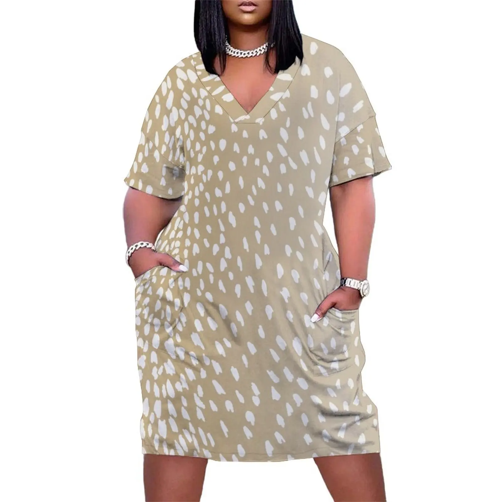Light Antelope Fawn Print Loose Pocket Dress dress dresses Clothing luxury dresses
Light Antelope Fawn Print Loose Pocket Dress dress dresses Clothing luxury dresses