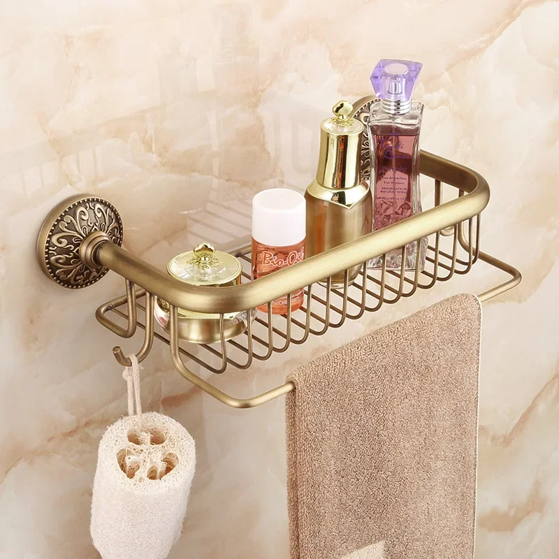 Antique Bronze Brass Wall Mounted Bathroom Soap Basket Bathroom Shower Shelf Shampoo Holder Shelves Storage Shelf Rack
Antique Bronze Brass Wall Mounted Bathroom Soap Basket Bathroom Shower Shelf Shampoo Holder Shelves Storage Shelf Rack