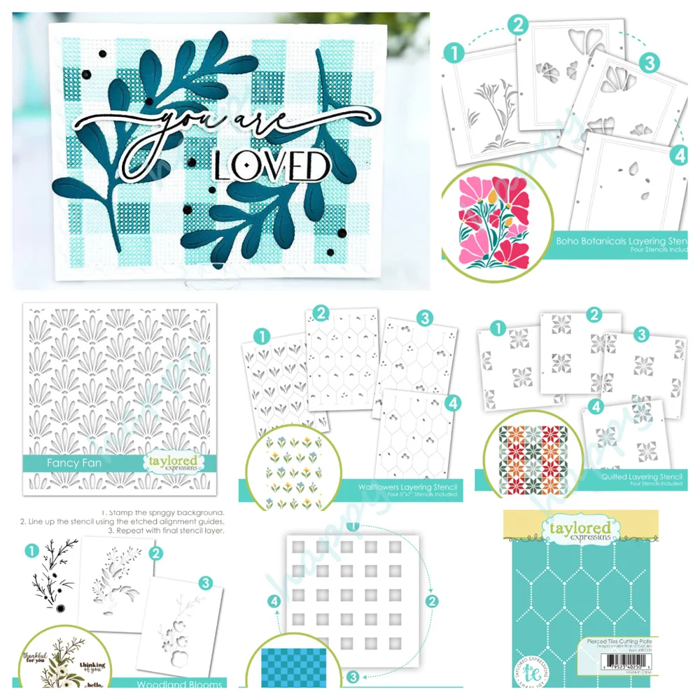DIY Scrapbook Template Embossing Diary Decoration 2025 New Lattice Layering Flower Wallflowers Botanicals Dies Stamps Stencils
DIY Scrapbook Template Embossing Diary Decoration 2025 New Lattice Layering Flower Wallflowers Botanicals Dies Stamps Stencils