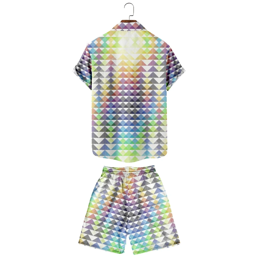 2022 men's set printed stitched Lapel short sleeve casual shirt beach shorts summer street wear Hawaii Color gradient men
2022 men's set printed stitched Lapel short sleeve casual shirt beach shorts summer street wear Hawaii Color gradient men