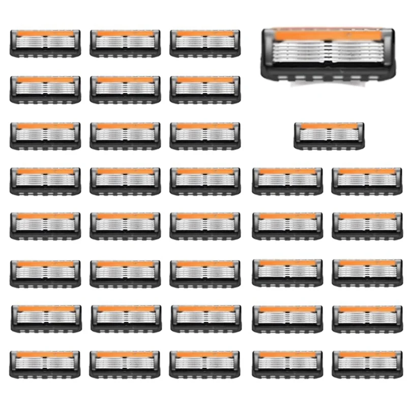 【STOCK】Replacement Cartridge 36Pcs Razor Blades For Men-For GL-Fusion 5 Style Razors, 5-Layer Stainless Steel Refills
【STOCK】Replacement Cartridge 36Pcs Razor Blades For Men-For GL-Fusion 5 Style Razors, 5-Layer Stainless Steel Refills