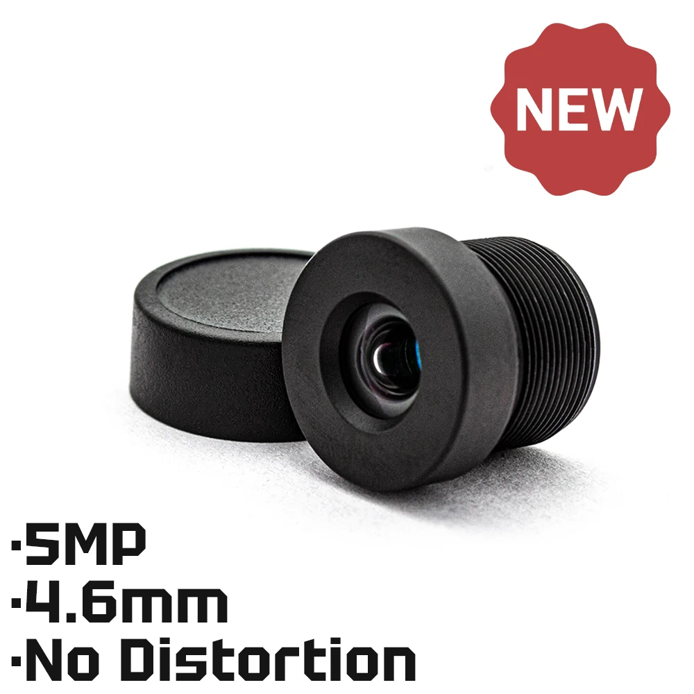 HD 5MP M12 Mount Lens 4.6mm No Distortion Aperture F2.4 Format 1/2.7" With 650nm Filter For Surveillance Security CCTV Camera
HD 5MP M12 Mount Lens 4.6mm No Distortion Aperture F2.4 Format 1/2.7" With 650nm Filter For Surveillance Security CCTV Camera