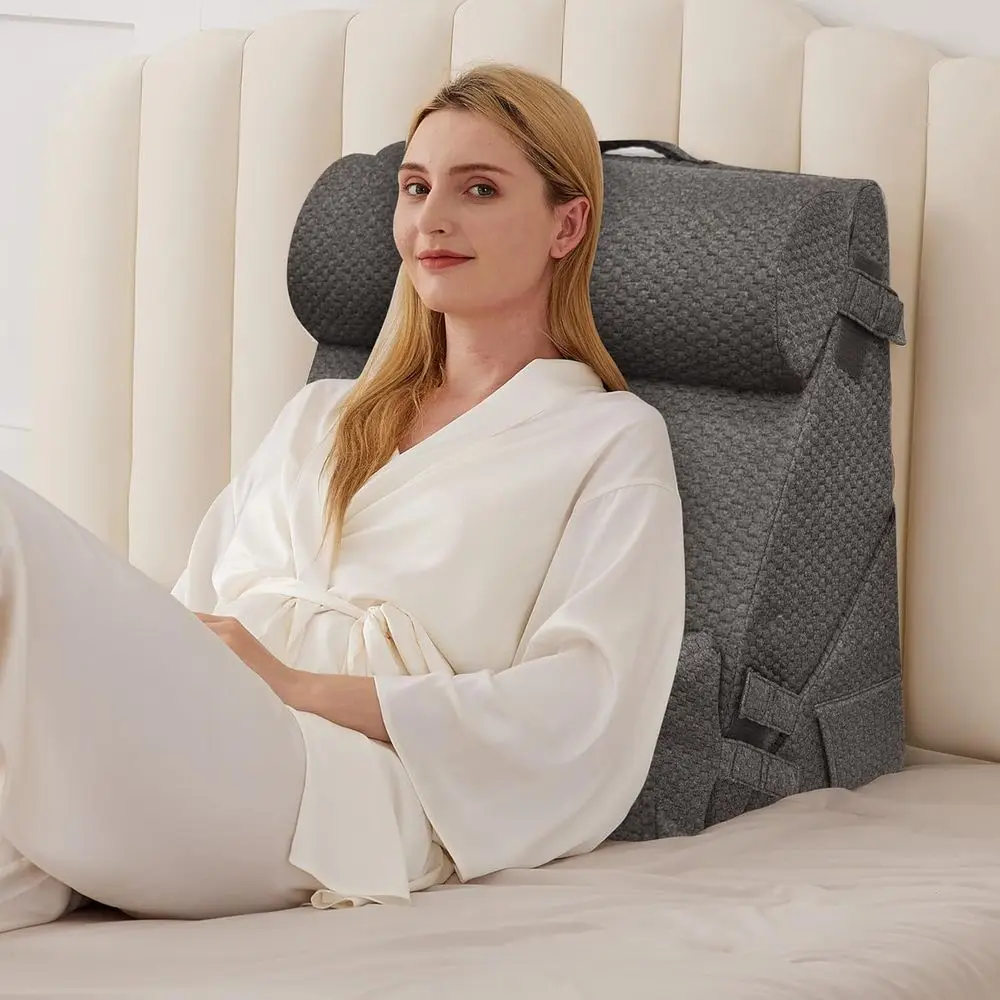 Memory Foam Wedge Pillow Set, 9 & 12 Inch Adjustable, for Back Support, Acid Reflux Relief, Snoring, and Back Pain Relief, Grey
Memory Foam Wedge Pillow Set, 9 & 12 Inch Adjustable, for Back Support, Acid Reflux Relief, Snoring, and Back Pain Relief, Grey