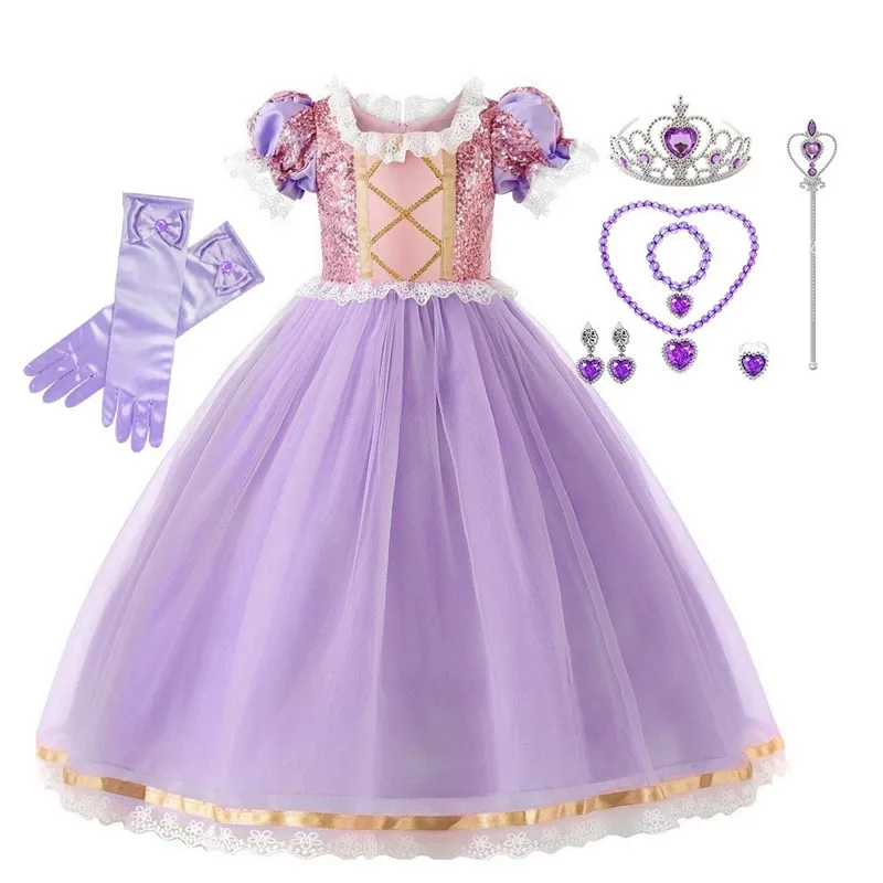 Sofia Long Hair Princess Skirt Short Sleeve Birthday Party Performance Children's Mesh Puffy Dress Halloween Costume for Girls
Sofia Long Hair Princess Skirt Short Sleeve Birthday Party Performance Children's Mesh Puffy Dress Halloween Costume for Girls