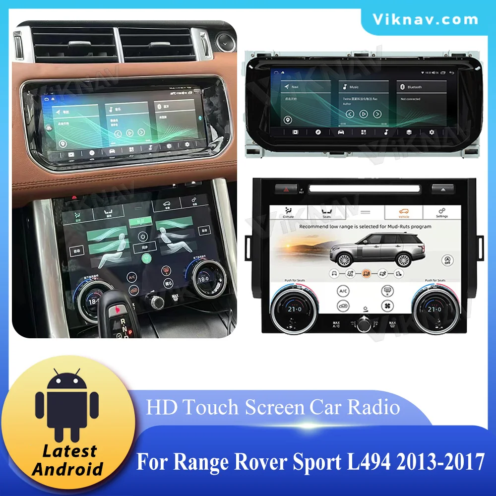 Viknav 10,25-дюймовый автомобильный радиоприемник Android для 2013-2017 Land Rover Range Rover Sport L494 Carplay, мультимедийный плеер, GPS-навигация
Viknav 10,25-дюймовый автомобильный радиоприемник Android для 2013-2017 Land Rover Range Rover Sport L494 Carplay, мультимедийный плеер, GPS-навигация