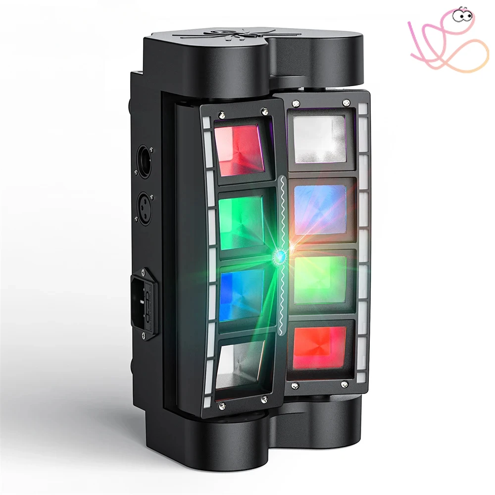 Мини-паук с подвижной головкой, светодиоды, луч DJ Lights RGBW, звуковая активация и управление DMX512 для вечеринки, паба, дискотеки, шоу, свадебного мероприятия
Мини-паук с подвижной головкой, светодиоды, луч DJ Lights RGBW, звуковая активация и управление DMX512 для вечеринки, паба, дискотеки, шоу, свадебного мероприятия