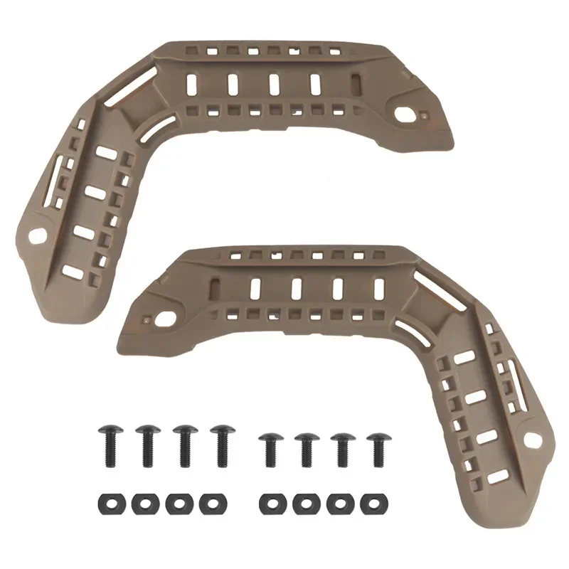 Тактические направляющие для шлема с высоким вырезом ARC, адаптируются к наушникам, фонарикам, респираторам и других аксессуарам для шлема для страйкбола.
Тактические направляющие для шлема с высоким вырезом ARC, адаптируются к наушникам, фонарикам, респираторам и других аксессуарам для шлема для страйкбола.