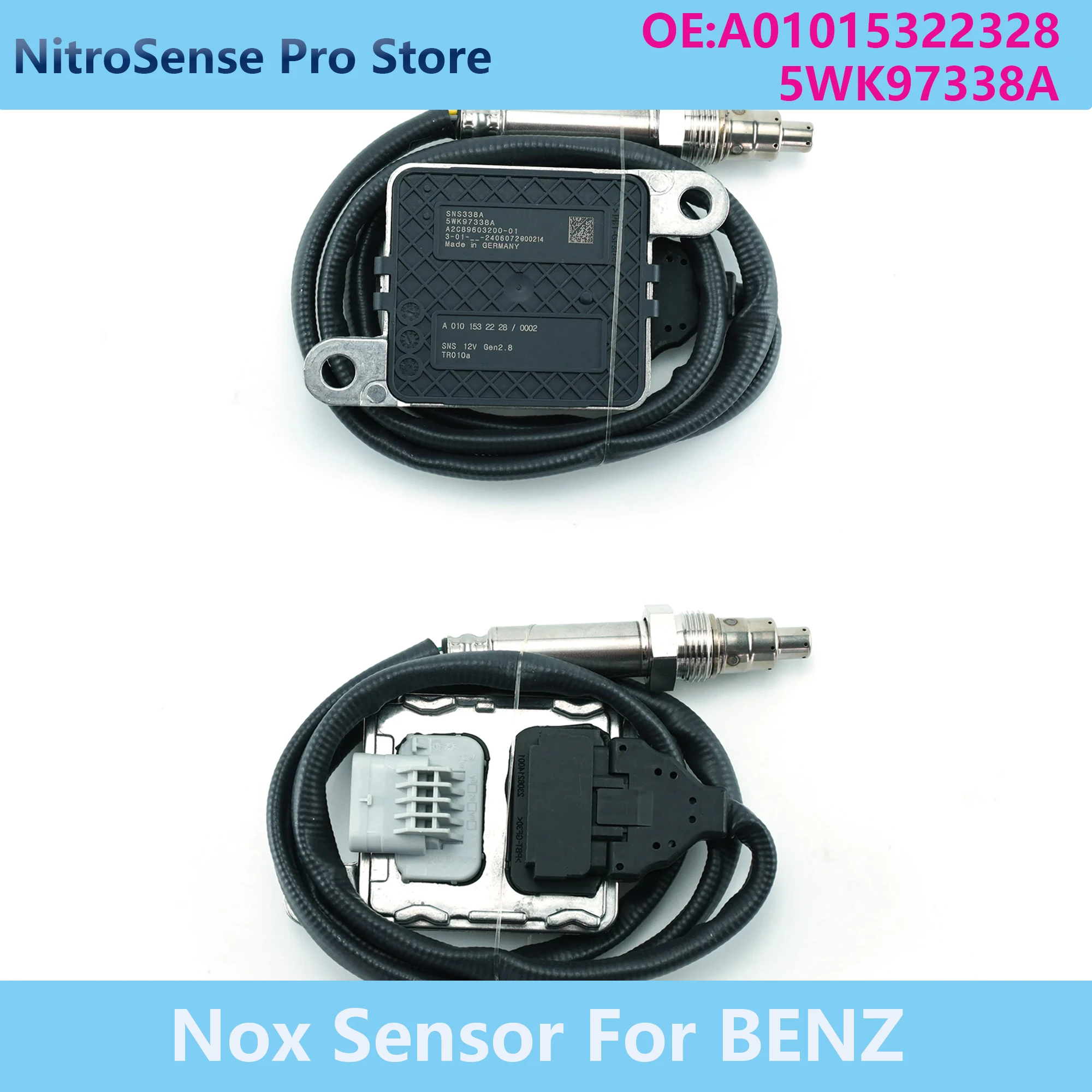 5WK97338A Sensor Nitrogen Oxide Sensor Inlet A0101532228 5WK9 7338A For Mercedes-Benz DDE Detroit DD13 DD15 DD16
5WK97338A Sensor Nitrogen Oxide Sensor Inlet A0101532228 5WK9 7338A For Mercedes-Benz DDE Detroit DD13 DD15 DD16