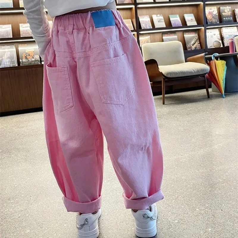 110-160cm girls pants for spring and autumn wear stylish children's casual trousers pure cotton radish pants
110-160cm girls pants for spring and autumn wear stylish children's casual trousers pure cotton radish pants