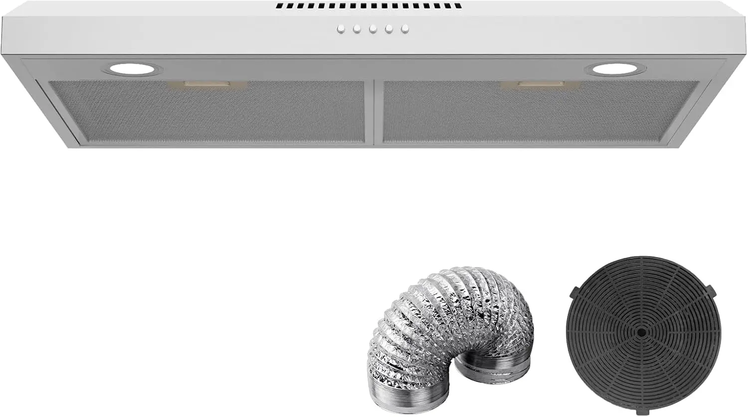 30 Inch Range Hood Under Cabinet Oven Vent Hood, Ducted/Ductless Convertible Kitchen Extractor, Stainless Steel Stove Ex
30 Inch Range Hood Under Cabinet Oven Vent Hood, Ducted/Ductless Convertible Kitchen Extractor, Stainless Steel Stove Ex