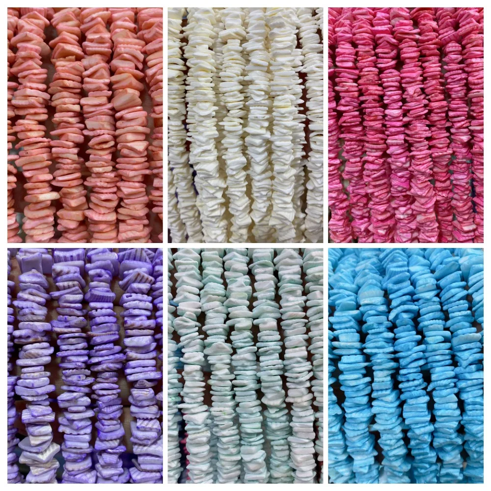 Multicolor Natural Shell Beads Irregular Flat Dyeing Shell Straight Holes Loose Bead Handmade Fashion Jewelry Accessory 1strand
Multicolor Natural Shell Beads Irregular Flat Dyeing Shell Straight Holes Loose Bead Handmade Fashion Jewelry Accessory 1strand