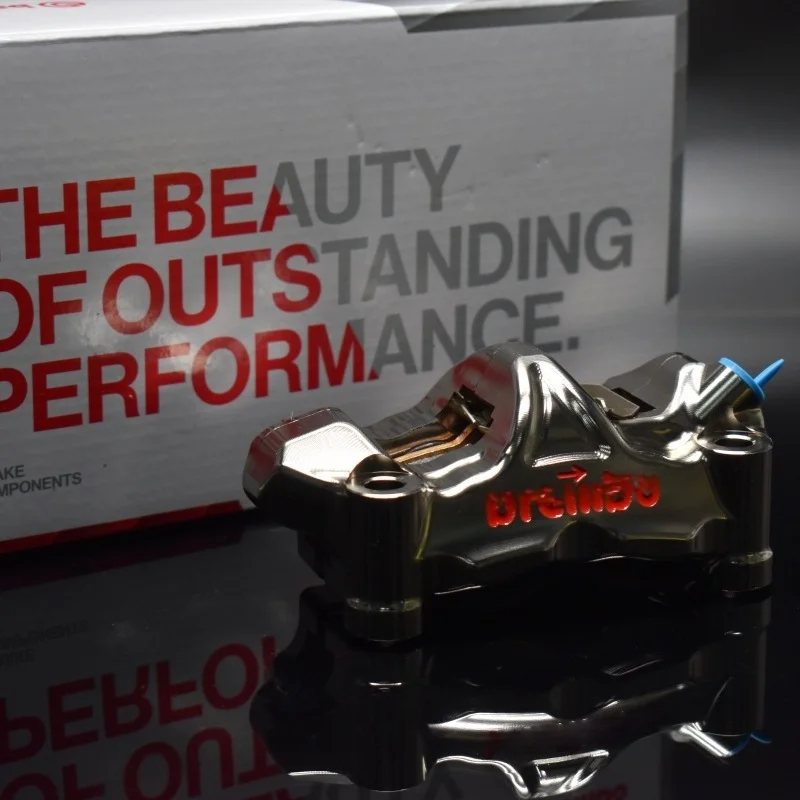 Motorcycle brake CNC caliper GP4RX nickel-plated 7075 aluminum alloy 32MM piston 100MM installation spacing suitable
Motorcycle brake CNC caliper GP4RX nickel-plated 7075 aluminum alloy 32MM piston 100MM installation spacing suitable