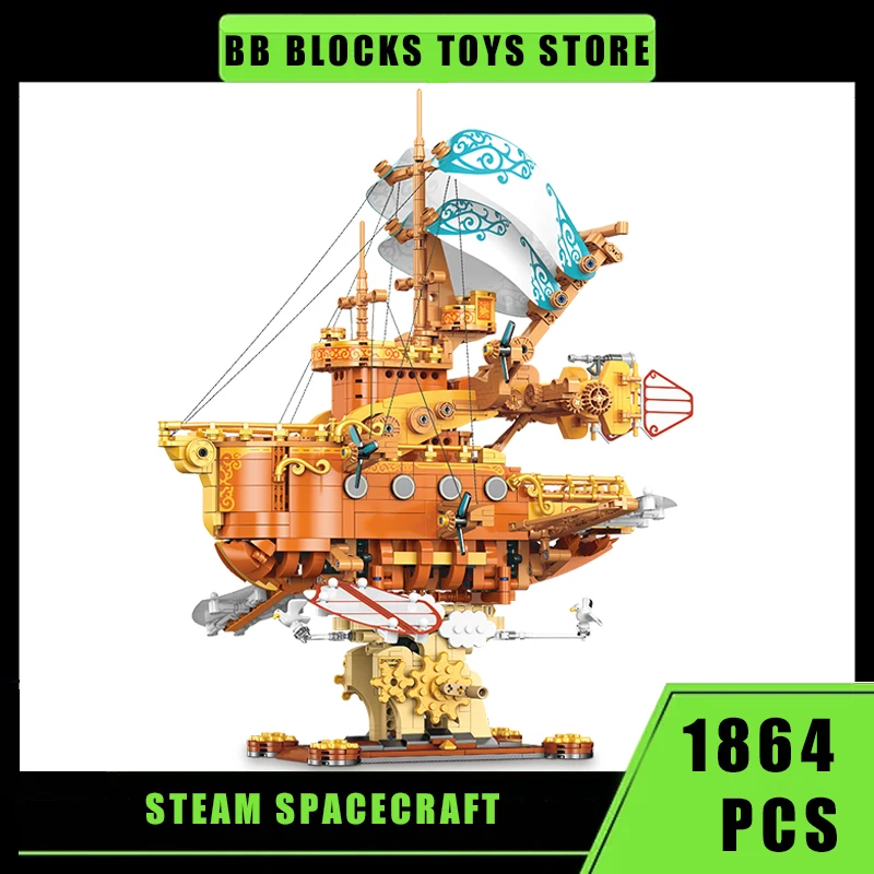 MOC High-tech Classic Steam Spacecraft Building Blocks Navigation Sailing Ships Boat Model Toys Birthday Gifts Children
MOC High-tech Classic Steam Spacecraft Building Blocks Navigation Sailing Ships Boat Model Toys Birthday Gifts Children