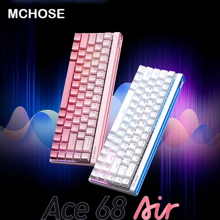 MCHOSE Ace 68 Air Magnetic Switch Keyboard Wired Hot-Swap GASKET RGB 8K 0.08MS RT 0.001mm Mechanical Keyboard Custom FPS Gaming
MCHOSE Ace 68 Air Magnetic Switch Keyboard Wired Hot-Swap GASKET RGB 8K 0.08MS RT 0.001mm Mechanical Keyboard Custom FPS Gaming