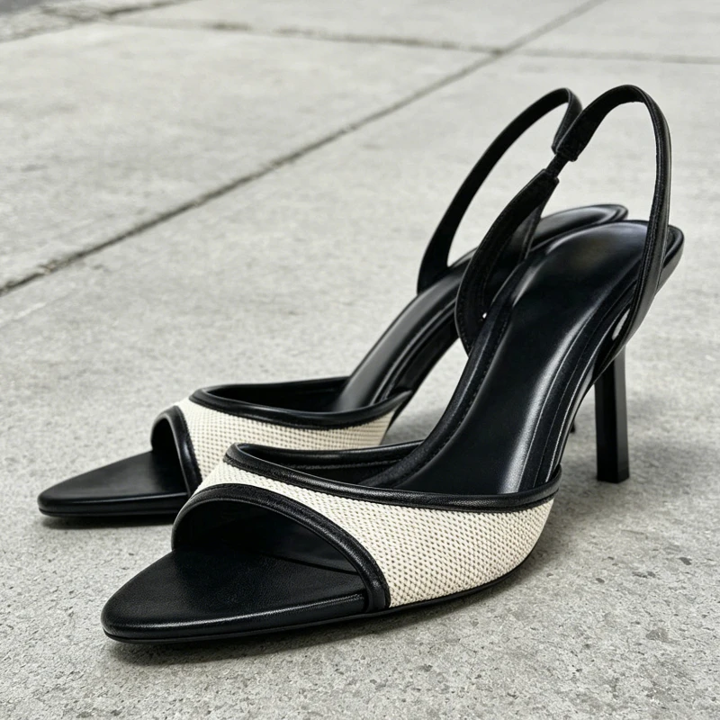 Fashion Mixed Color Detail Heeled Sandals Women Summer Sexy Open Toe Back Strap High Stiletto Heels Elegant Party Dress Shoes
Fashion Mixed Color Detail Heeled Sandals Women Summer Sexy Open Toe Back Strap High Stiletto Heels Elegant Party Dress Shoes