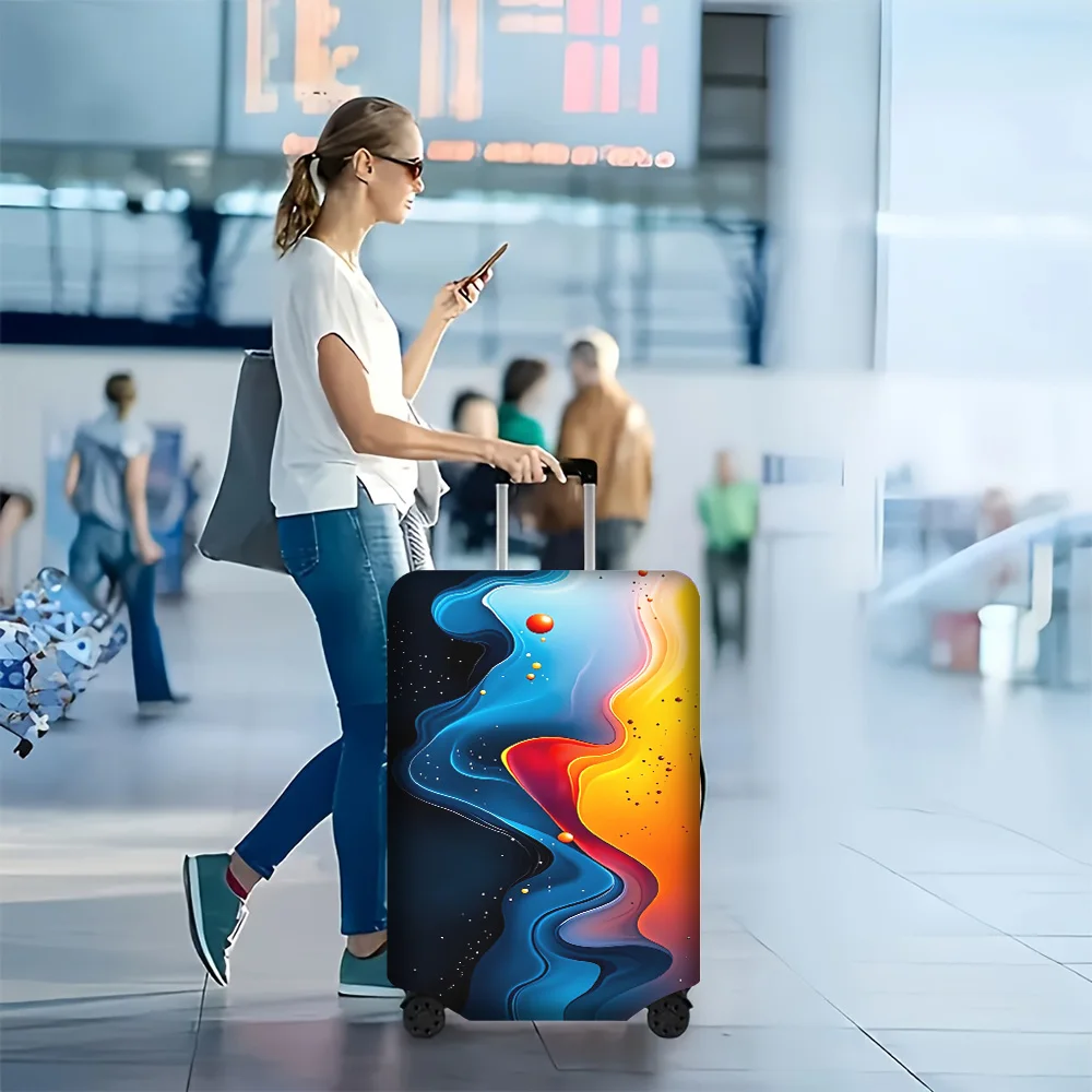 1PC Cosmic Fluid Abstract Print Luggage Cover for luggage sizes 18-32 inches; dust and elastic travel accessories to effectiv
1PC Cosmic Fluid Abstract Print Luggage Cover for luggage sizes 18-32 inches; dust and elastic travel accessories to effectiv
