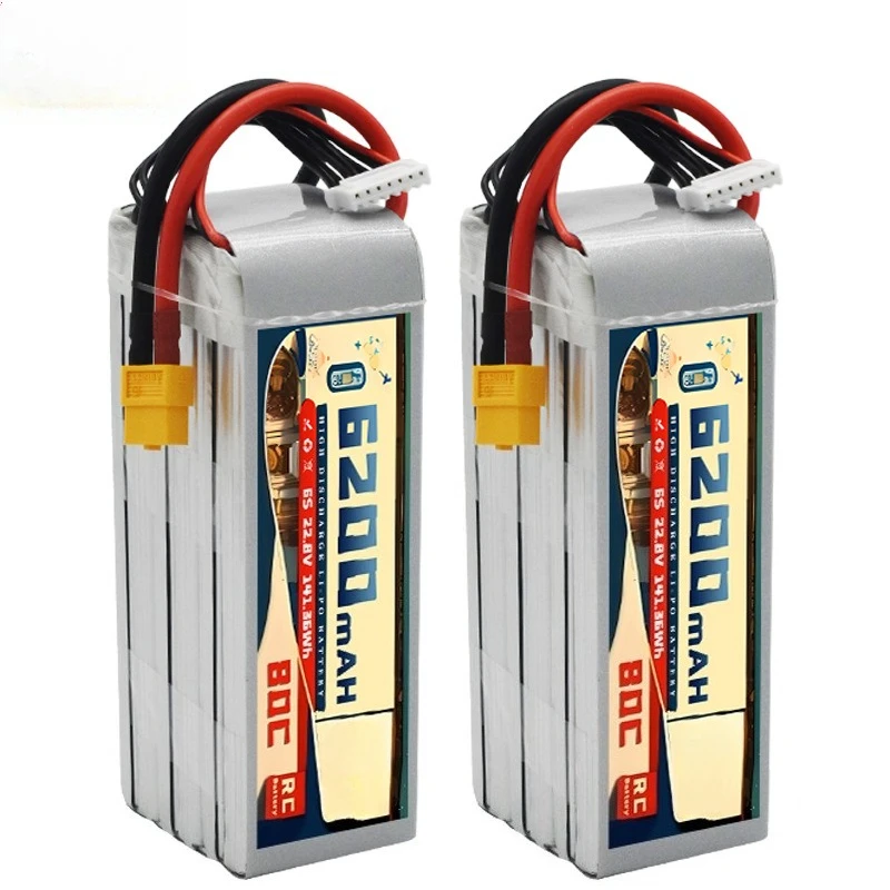 6S 22.8V 6200mAh 80C Remote Control Drone FPV RC Racing Drone Lithium Battery HV
6S 22.8V 6200mAh 80C Remote Control Drone FPV RC Racing Drone Lithium Battery HV