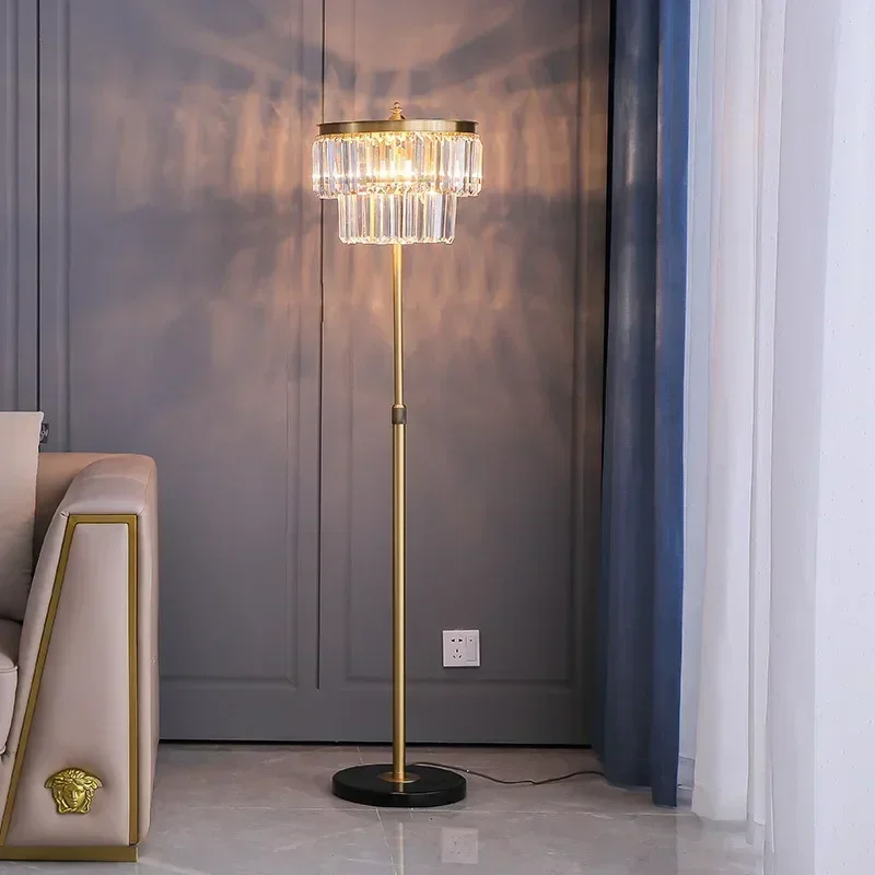 Post-Modern Floor Lamp Creative Crystal Copper Lamp in the Living Room Sofa Edge Light Luxury Elegant Bedroom Minimalist Table L
Post-Modern Floor Lamp Creative Crystal Copper Lamp in the Living Room Sofa Edge Light Luxury Elegant Bedroom Minimalist Table L