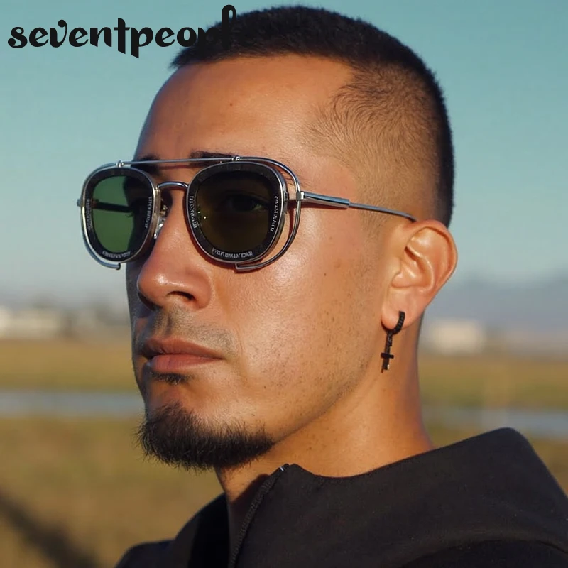 Oversized Pilot Punk Square Sunglasses Men 2025 Luxury Brand Vintage Steampunk Sunglass Trendy Metal Frame Eyewear For Male
Oversized Pilot Punk Square Sunglasses Men 2025 Luxury Brand Vintage Steampunk Sunglass Trendy Metal Frame Eyewear For Male