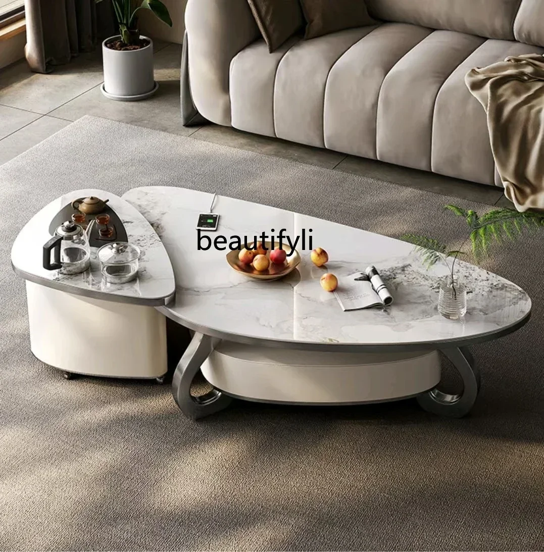 FG28Rock slab coffee table Modern movable living room Multifunctional light luxur small apartment Kung Fu tea table
FG28Rock slab coffee table Modern movable living room Multifunctional light luxur small apartment Kung Fu tea table