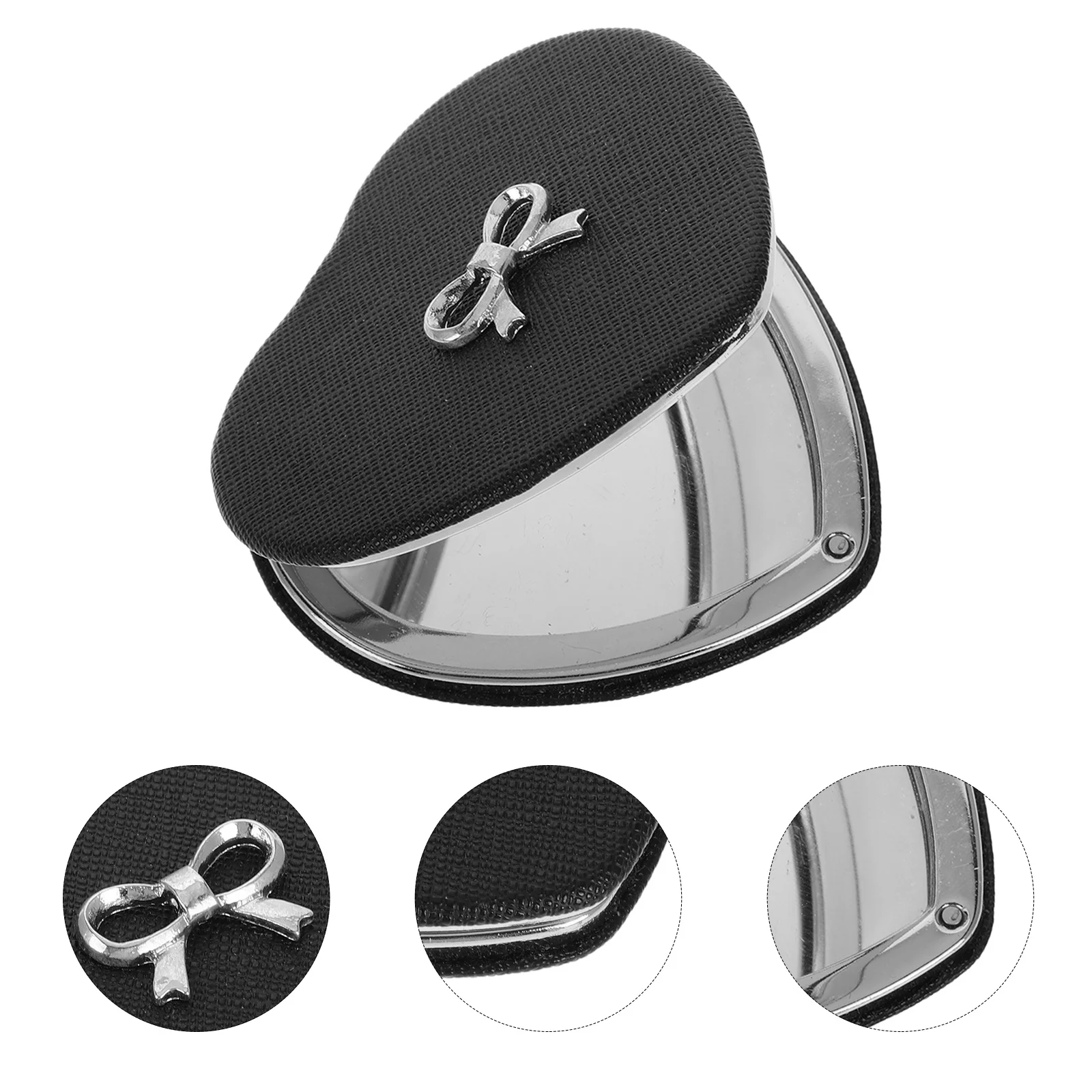 Portable Mini Heart Shaped Double Sided Compact Pocket Mirror Makeup Mirror for Purse Travel Cute Bowknot Design
Portable Mini Heart Shaped Double Sided Compact Pocket Mirror Makeup Mirror for Purse Travel Cute Bowknot Design
