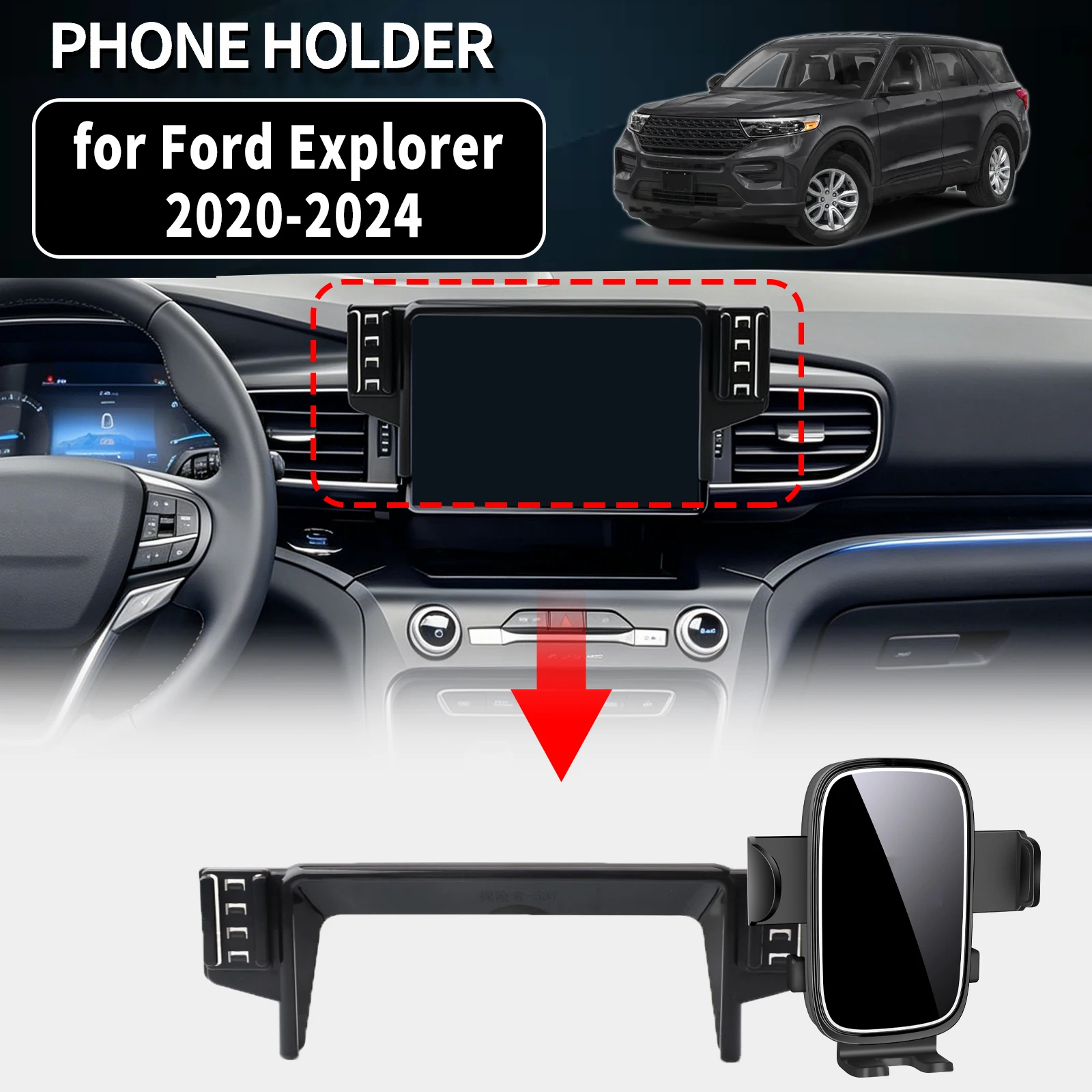 for Ford Explorer 2020 2021 2022 2023 2024 8inch RHD LHD Auto Phone Holder Mount GPS Navigation Bracket Stable Car Accessories
for Ford Explorer 2020 2021 2022 2023 2024 8inch RHD LHD Auto Phone Holder Mount GPS Navigation Bracket Stable Car Accessories