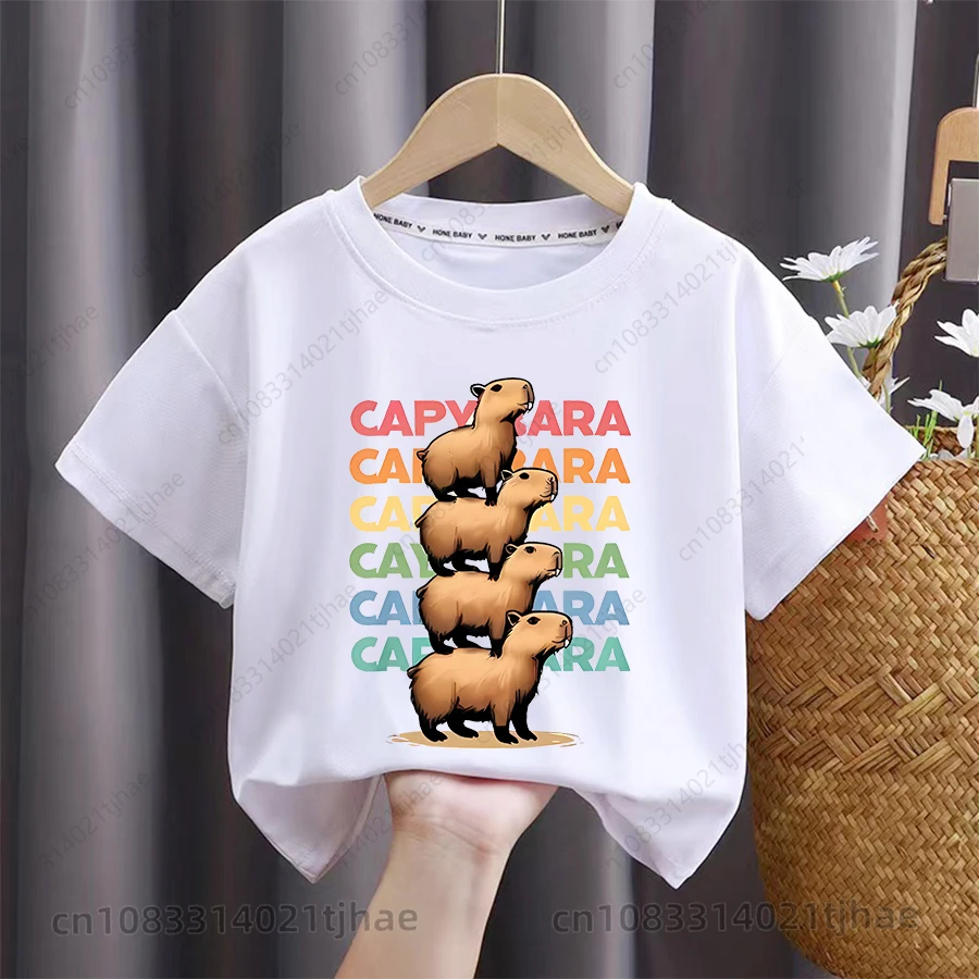 Funny Capybara T Shirts for Kids Cartoon Cosplay Costume T-shirts for Baby O-Neck T-Shirt for Boys Tshirts for Girl Tops Tees
Funny Capybara T Shirts for Kids Cartoon Cosplay Costume T-shirts for Baby O-Neck T-Shirt for Boys Tshirts for Girl Tops Tees