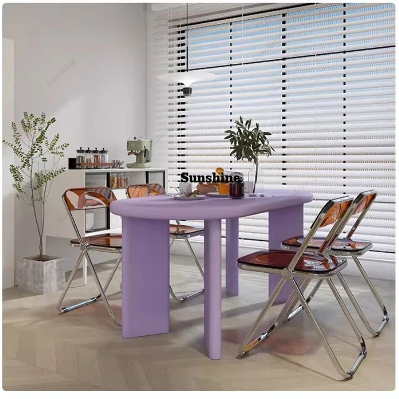 Oval dining table household small apartment Nordic simple light luxury, Italian round furniture custom design
Oval dining table household small apartment Nordic simple light luxury, Italian round furniture custom design