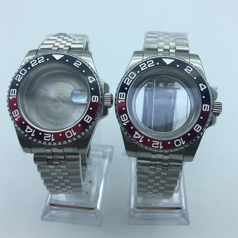 40mm Diving watch case Silver Jubilee bracelet Sapphire Cyclops Glass Ceramic bezel For Seiko nh35 nh36 Movement For28.5mm Dial
40mm Diving watch case Silver Jubilee bracelet Sapphire Cyclops Glass Ceramic bezel For Seiko nh35 nh36 Movement For28.5mm Dial