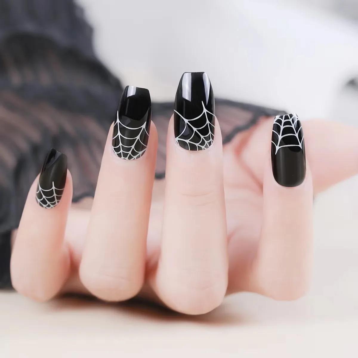 Fengshangmei Hot Selling 24pcs Eco-friendly ABS Square Coffin Press-On Nails Set Glue Finger Long Length Elegant Women Design
Fengshangmei Hot Selling 24pcs Eco-friendly ABS Square Coffin Press-On Nails Set Glue Finger Long Length Elegant Women Design