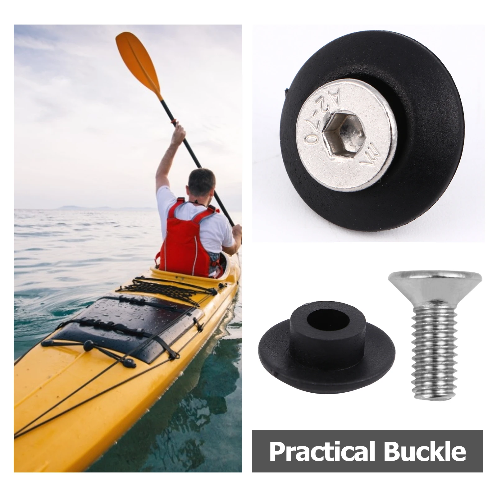 10 set Kayak Buckle High Strength Nylon Boat Canoe Accessory Rope Hook Durable Practical Paddle Boarding Bracelet
10 set Kayak Buckle High Strength Nylon Boat Canoe Accessory Rope Hook Durable Practical Paddle Boarding Bracelet