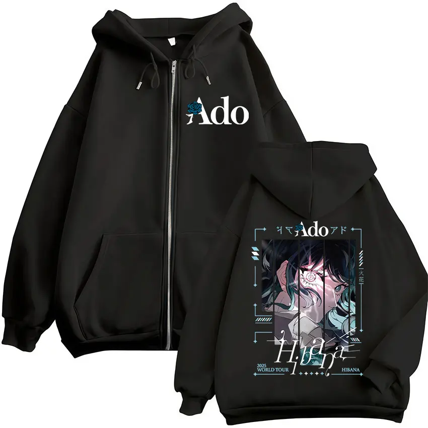 Ado 2025 World Tour Hibana Merch Zipper Hoodies Men Women Clothing Fashion Zip Up Sweatshirts Casual Fleece Hoodie Jackets Coats
Ado 2025 World Tour Hibana Merch Zipper Hoodies Men Women Clothing Fashion Zip Up Sweatshirts Casual Fleece Hoodie Jackets Coats