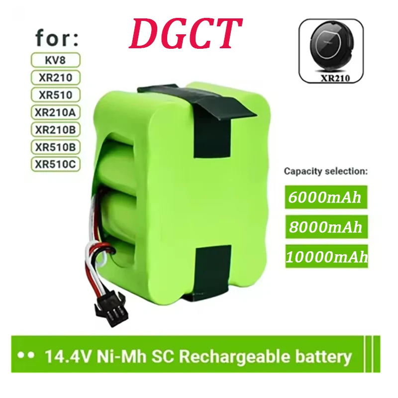 Latest SC 14.4V 6000/8000/10000mAh nickel hydrogen rechargeable vacuum cleaner robot battery
Latest SC 14.4V 6000/8000/10000mAh nickel hydrogen rechargeable vacuum cleaner robot battery