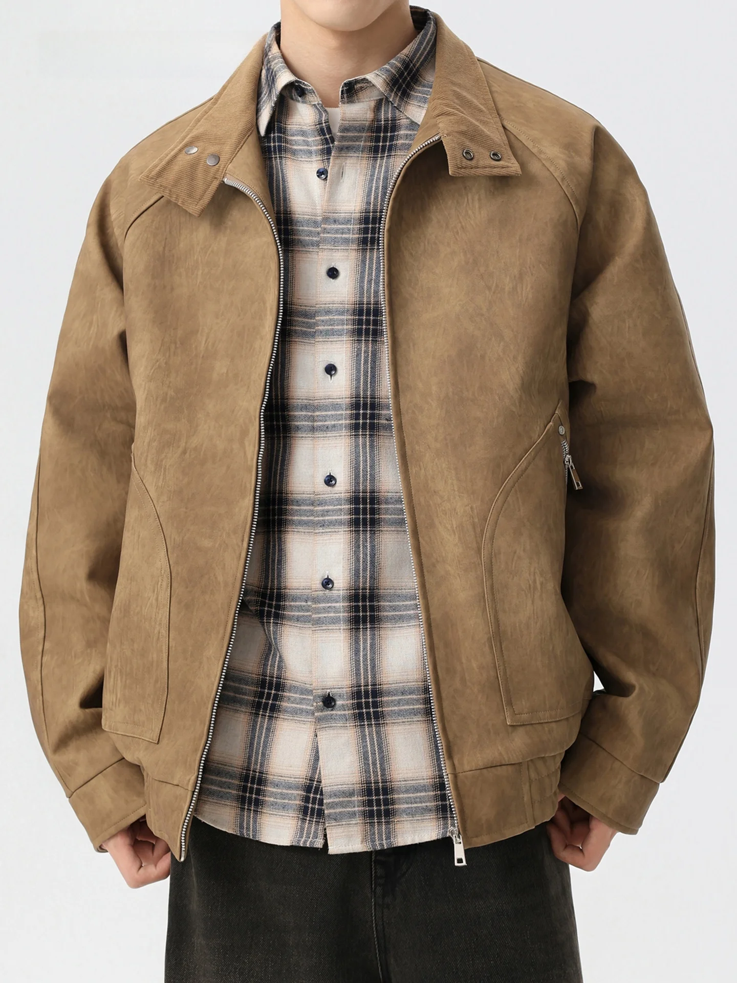 La Chapelle мужская повседневная куртка из искусственной кожи с воротником-стойкой и застежкой-молнией, весна-осень, новинка, бренд Sle High Faion для отдыха
La Chapelle мужская повседневная куртка из искусственной кожи с воротником-стойкой и застежкой-молнией, весна-осень, новинка, бренд Sle High Faion для отдыха