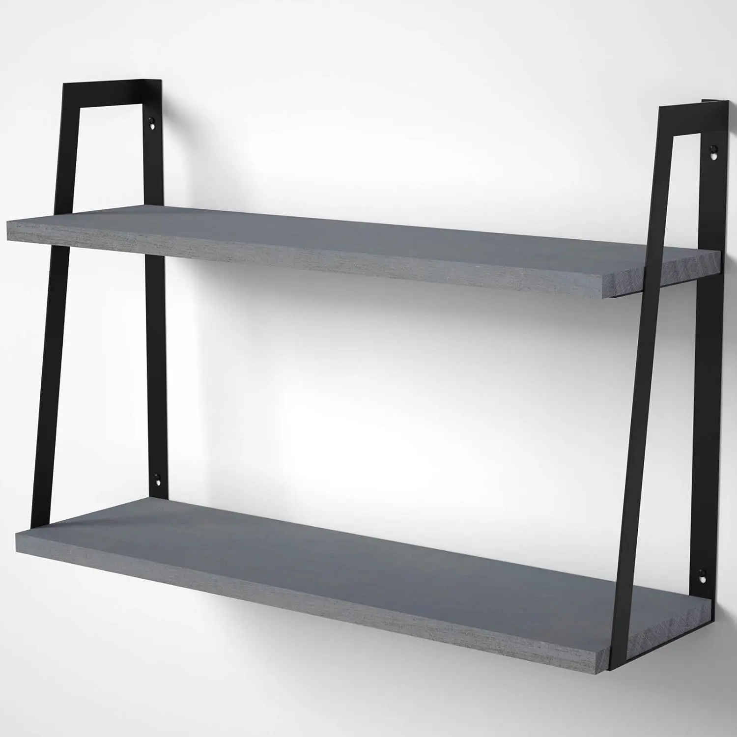 Floating Wall Shelves, 2-Tier Rustic Wood Shelves for Bedoom, Bathroom, Living Room, Kitchen (Weathered Gray)
Floating Wall Shelves, 2-Tier Rustic Wood Shelves for Bedoom, Bathroom, Living Room, Kitchen (Weathered Gray)