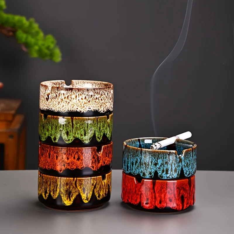 Ceramic Ashtray Cigarette Ash Holder Desktop Smoking Ash Tray Ashtray for Indoor Outside Use Home Office Decoratio Accessories
Ceramic Ashtray Cigarette Ash Holder Desktop Smoking Ash Tray Ashtray for Indoor Outside Use Home Office Decoratio Accessories