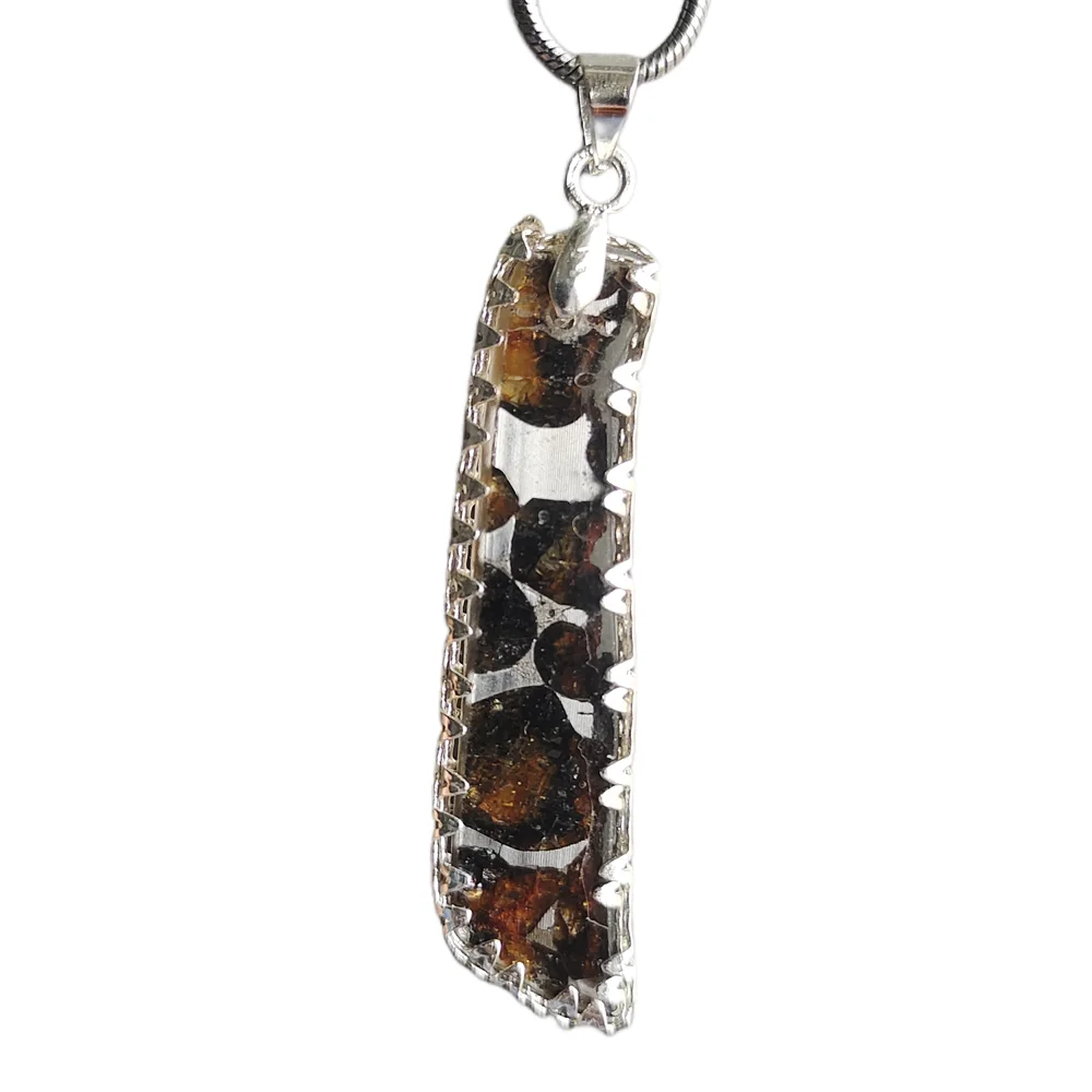 Brenham Olive Meteorite Pendant Olive Meteorite Necklace Men's And Women's Jewelry Natural Meteorite Material - CB129
Brenham Olive Meteorite Pendant Olive Meteorite Necklace Men's And Women's Jewelry Natural Meteorite Material - CB129