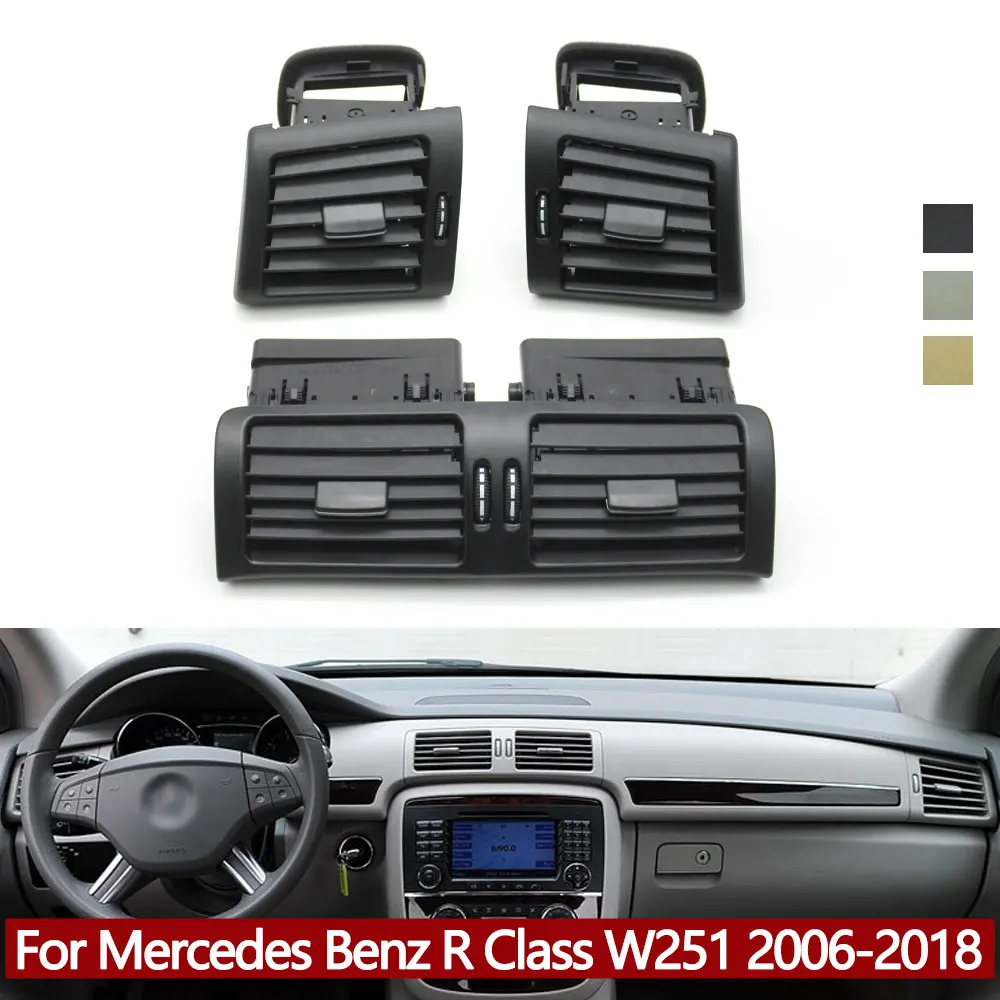 Car Front Dash Air Conditioner Vent AC Vent Outlet Grille Assembly For Mercedes Benz W251 R Class R300 R320 R350 R400 R500