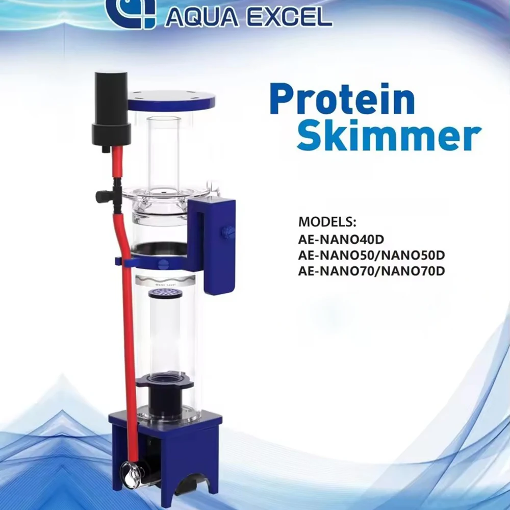 Aqua Excel Protein Skimmer AE-NANO40/50/70D DC12V Mini Nano Coral Reef Saltwater Aquarium Fish Tank HOB Hang-On Back Filtration
Aqua Excel Protein Skimmer AE-NANO40/50/70D DC12V Mini Nano Coral Reef Saltwater Aquarium Fish Tank HOB Hang-On Back Filtration