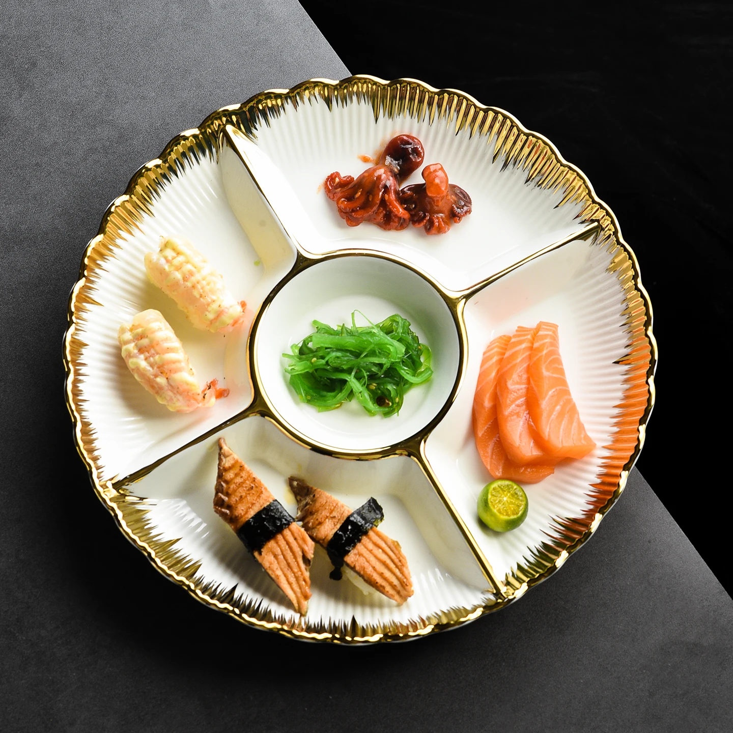 Тарелка для еды Hotel Ade Cerc, 5 секций, для ресторана, простой круглый дизайн, с цветочным узором
Тарелка для еды Hotel Ade Cerc, 5 секций, для ресторана, простой круглый дизайн, с цветочным узором