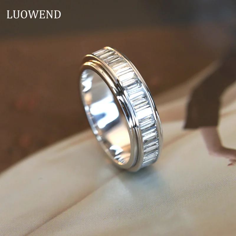 LUOWEND 18K White Gold Rings Real Natural Diamonds 1.3carat Fashion Luxury Style Couple Rings Engagement Anniversary Jewelry
LUOWEND 18K White Gold Rings Real Natural Diamonds 1.3carat Fashion Luxury Style Couple Rings Engagement Anniversary Jewelry