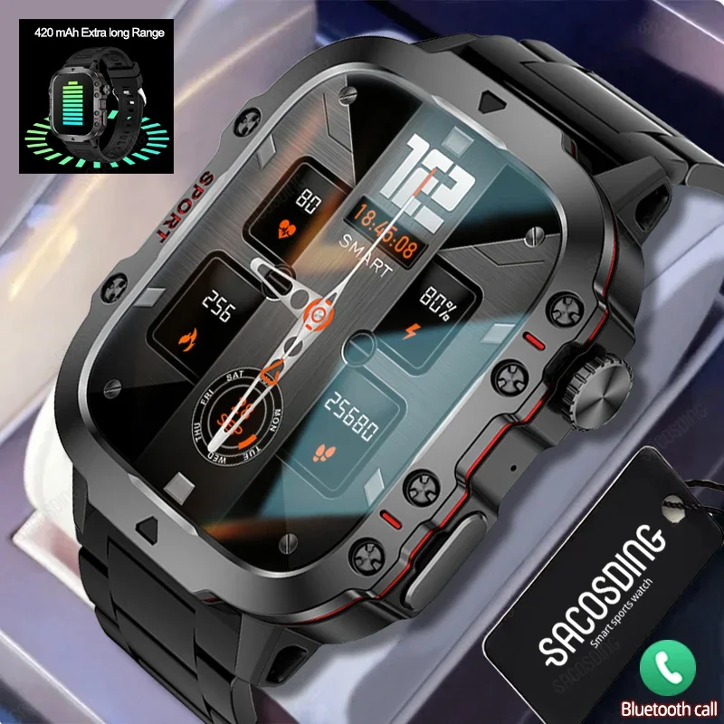 2024 New For Xiaomi Military Smart Watch Men IP68 5ATM Outdoor Sport Fitness Tracker Health Monitor 1.96" BT Call Smartwatch+Box
2024 New For Xiaomi Military Smart Watch Men IP68 5ATM Outdoor Sport Fitness Tracker Health Monitor 1.96" BT Call Smartwatch+Box