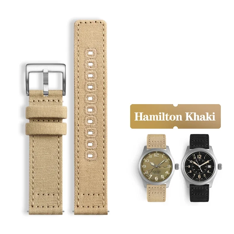 Nylon Canvas Watchband 18mm 20mm 22mm for Hamilton Khaki Field H70605731 H70605993 Seagull Seiko Sports Watch Strap Bracelet
Nylon Canvas Watchband 18mm 20mm 22mm for Hamilton Khaki Field H70605731 H70605993 Seagull Seiko Sports Watch Strap Bracelet