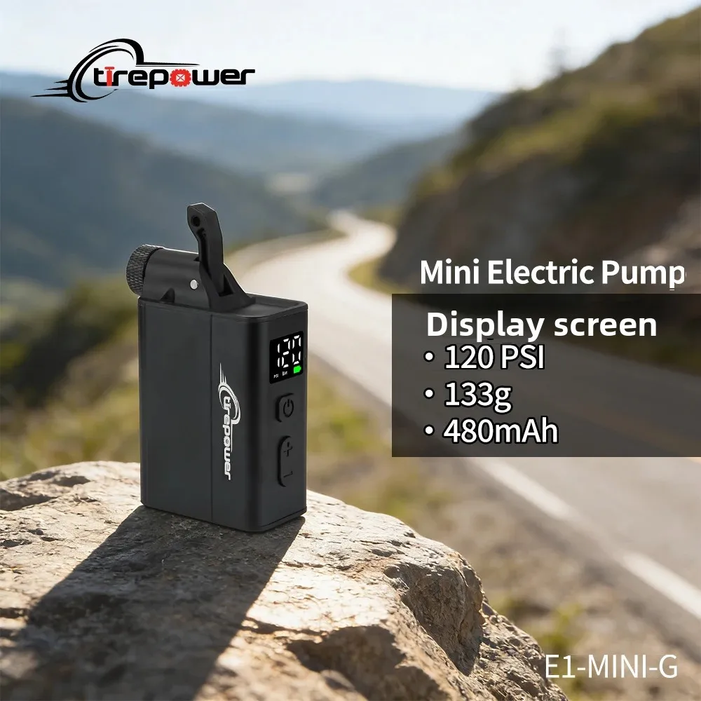 120PSI Smart Electric Bicycle Pump 50 Second Fast Inflate Portable Bike Tire Inflator with Gauge for Presta Schrader Clik Valve
120PSI Smart Electric Bicycle Pump 50 Second Fast Inflate Portable Bike Tire Inflator with Gauge for Presta Schrader Clik Valve