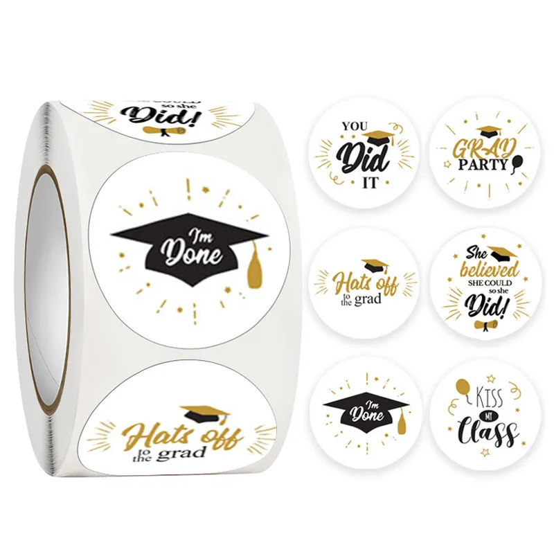 500Pcs 1Inch Congratulation Graduation Gift Sticker Self-adhesive Graduation Party Decorations 2023
500Pcs 1Inch Congratulation Graduation Gift Sticker Self-adhesive Graduation Party Decorations 2023