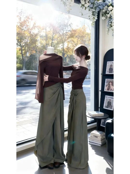 Early Autumn Korean Style Knitted Set Rich Girl Cool Miu System Atmosphere Sensation Outfit Casual High Waist Long Pants
Early Autumn Korean Style Knitted Set Rich Girl Cool Miu System Atmosphere Sensation Outfit Casual High Waist Long Pants