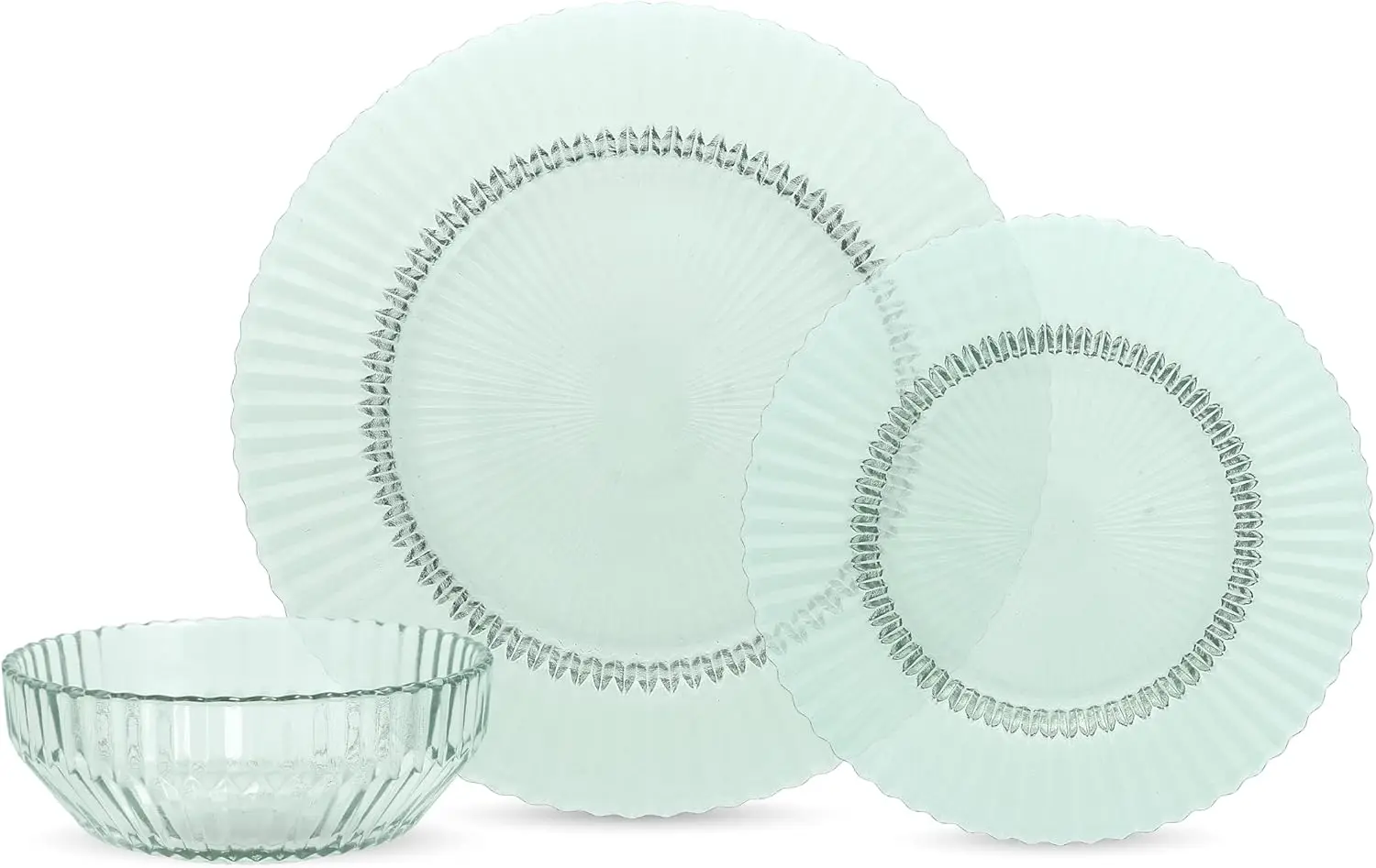Archie Glass, 12 Piece Dinnerware Set (Service for 4), Verde Green
Archie Glass, 12 Piece Dinnerware Set (Service for 4), Verde Green